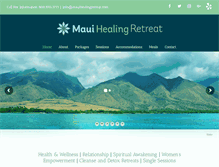 Tablet Screenshot of mauihealingretreat.com
